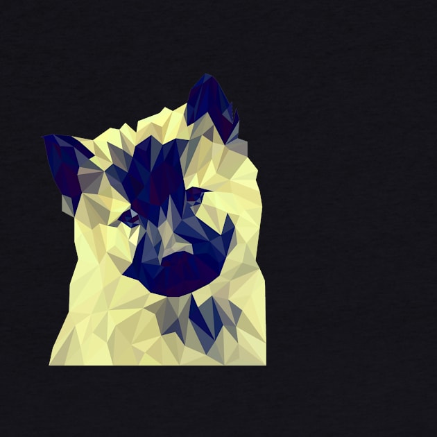 dog lover cute low poly by Cybord Design